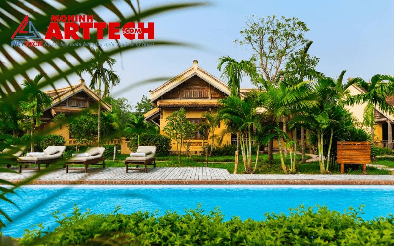 mô hình kiến trúc resort