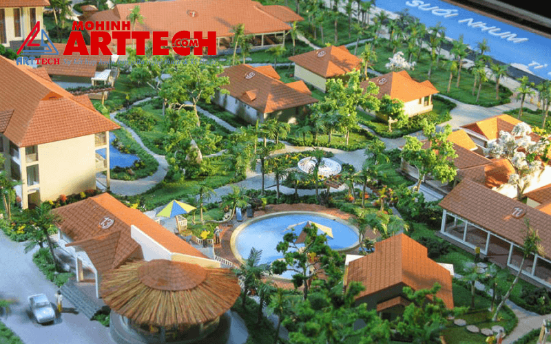 mô hình kiến trúc resort