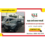 Địa chỉ cho thuê xe chở khách du lịch theo đoàn uy tín, chuyên nghiệp