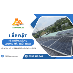 Lắp đặt điện mặt trời 15kW tại Củ Chi, lưu trữ 14.3kW và biến tần 12kW