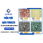 Phân phối gạch Terrazzo lát vỉa hè cho công trình tại Long An