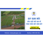 Quy định mới của Luật Đất đai về tách thửa đất cần biết