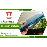 Tấm poly Solar Light rỗng 4mm giúp các công trình lấy sáng tự nhiên hiệu quả