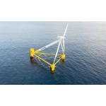 Turbine gió sản xuất điện đầu tiên sử dụng neo