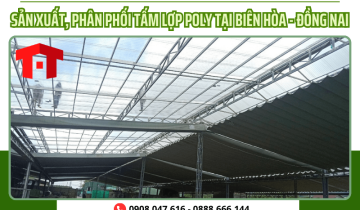 Công ty sản xuất, phân phối tấm lợp lấy sáng polycarbonate tại Bình Dương