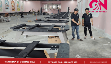 Dịch vụ tháo ráp, di dời bàn bida - Bida Gia Nguyễn