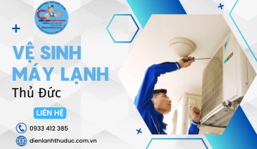 Dịch vụ vệ sinh máy lạnh Thủ Đức tận nơi tại Điện Lạnh Thiên Vương