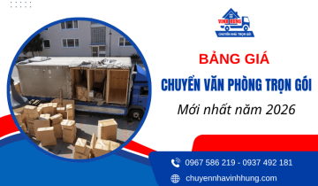 Báo giá chuyển văn phòng trọn gói mới cập nhật 2026