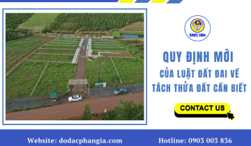Quy định mới của Luật Đất đai về tách thửa đất cần biết