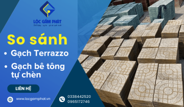 So sánh gạch bê tông tự chèn và gạch terrazzo sử dụng cho các công trình vỉa hè