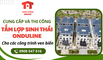 Tấm lợp sinh thái Onduline kháng hóa chất lợp mái cho các công trình ven biển