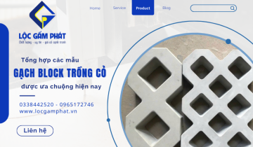 Tổng hợp các mẫu gạch block trồng cỏ được ưa chuộng hiện nay