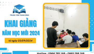 Trung Tâm Thanh Bình khai giảng năm học mới 2024 từ ngày 03/09/2024