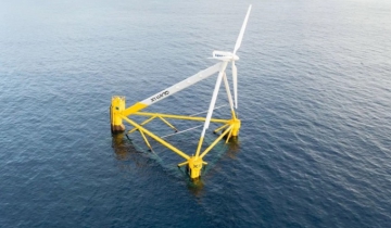 Turbine gió sản xuất điện đầu tiên sử dụng neo