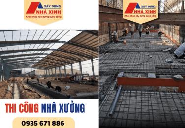 Dịch vụ thi công nhà xưởng dân dụng và công nghiệp, uy tín