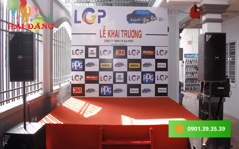 dịch vụ cho thuê sân khấu khai trương