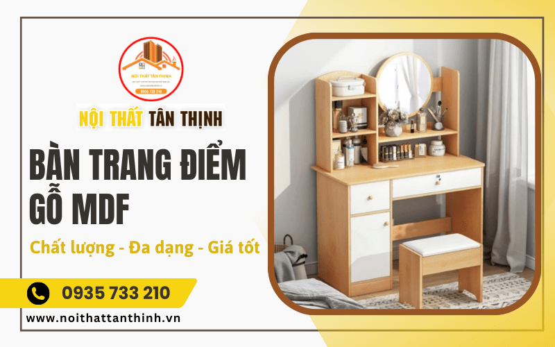 Bàn trang điểm gỗ MDF