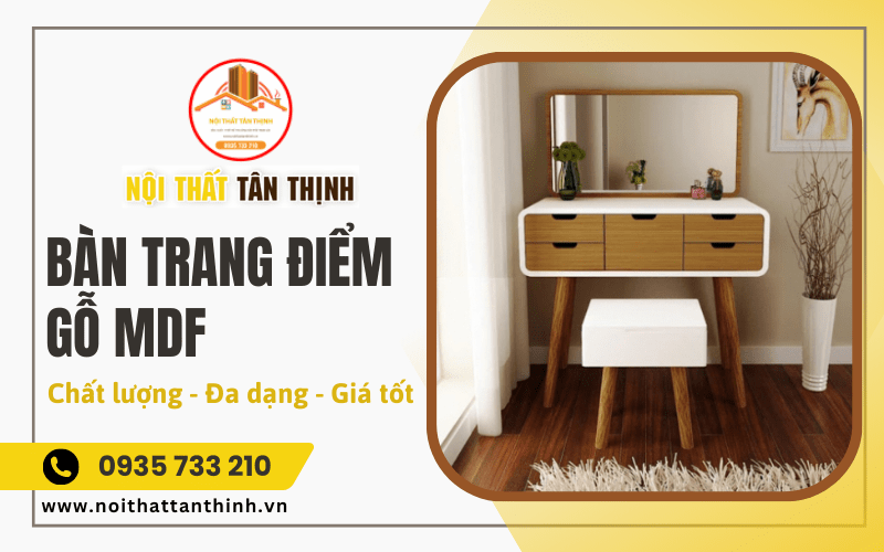 Bàn trang điểm gỗ MDF