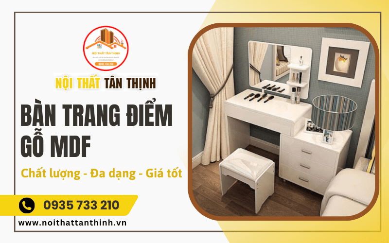 Bàn trang điểm gỗ MDF
