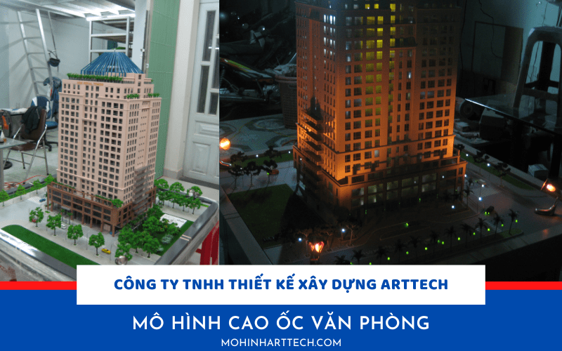 mô hình cao ốc văn phòng