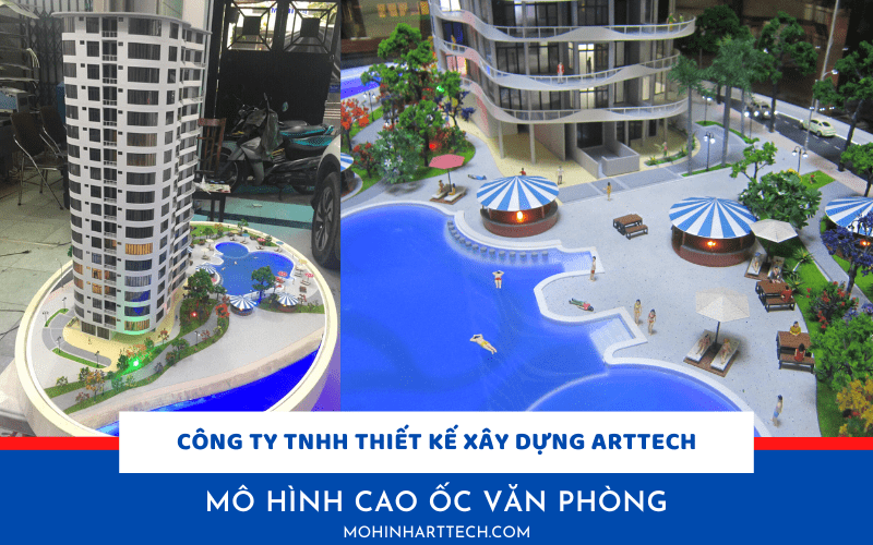mô hình cao ốc văn phòng