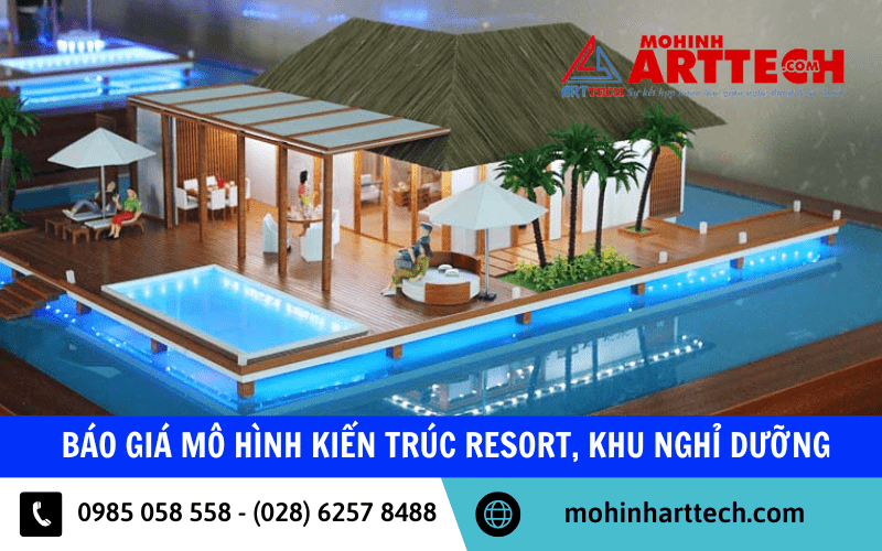 mô hình kiến trúc resort
