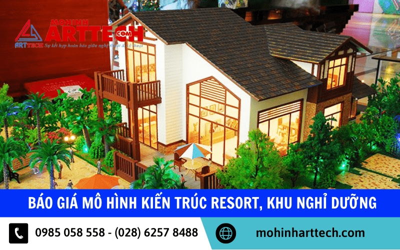 mô hình kiến trúc resort