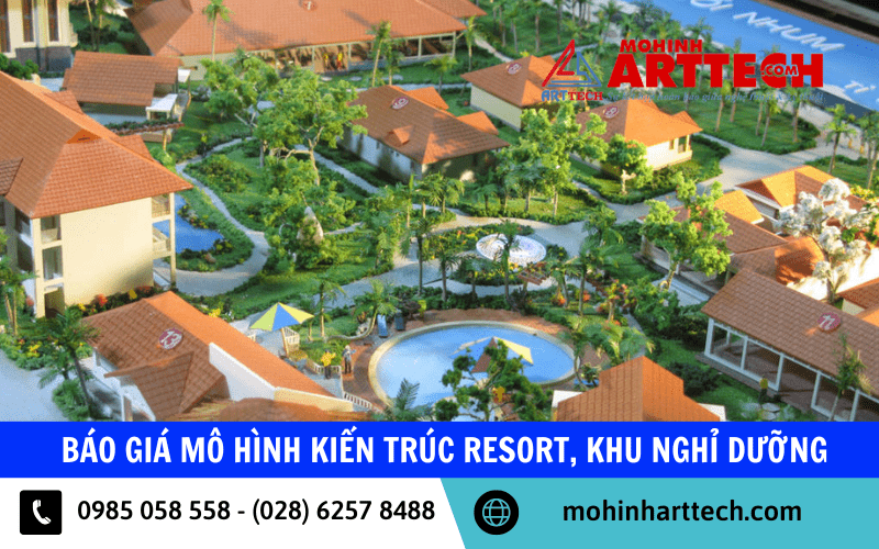 mô hình kiến trúc resort