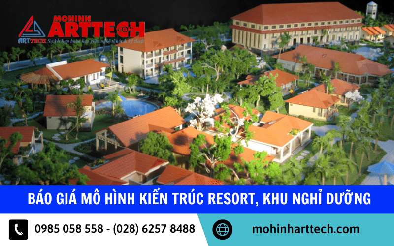 mô hình kiến trúc resort