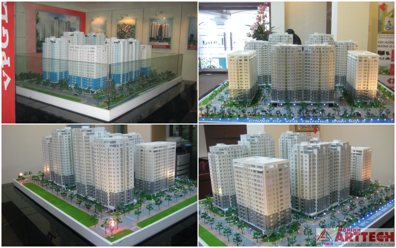 mô hình kiến trúc chung cư