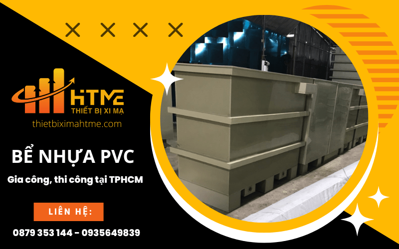 thi công bể nhựa PVC