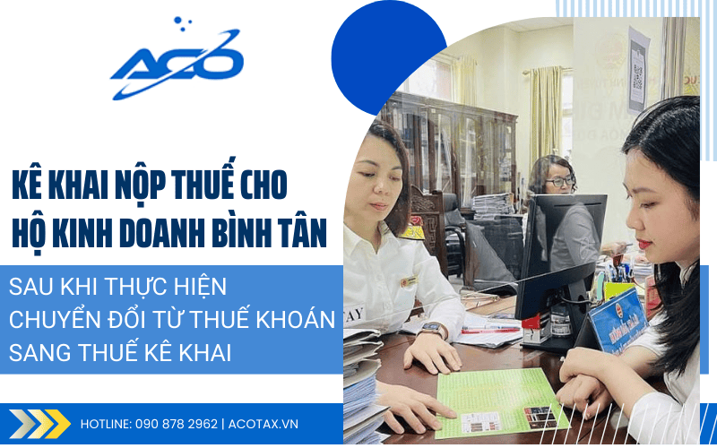 Dịch vụ kê khai nộp thuế cho hộ kinh doanh tại Bình Tân