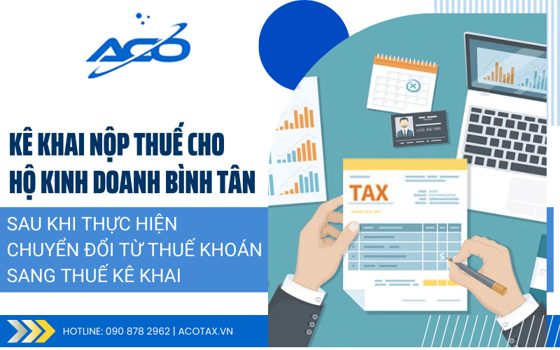 Dịch vụ kê khai nộp thuế cho hộ kinh doanh tại Bình Tân
