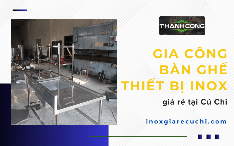 bàn ghế thiết bị inox