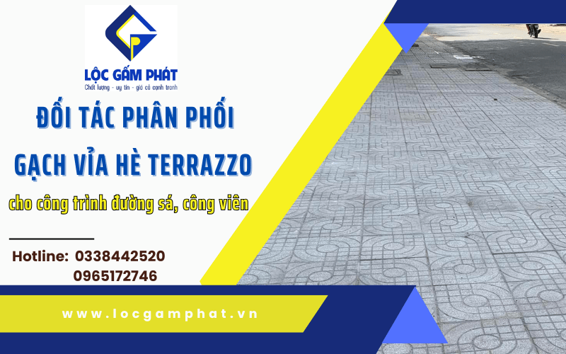 gạch Terrazzo vỉa hè