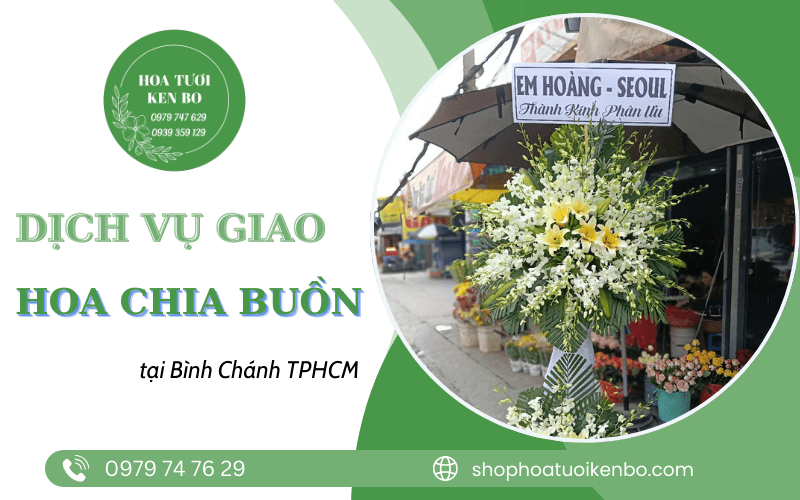 Giao hoa chia buồn tại Bình Chánh