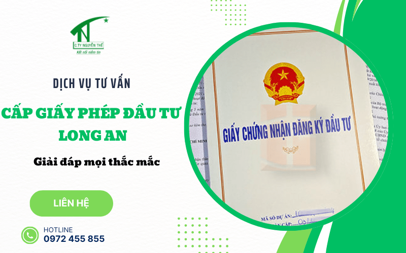 giấy phép đầu tư Long An