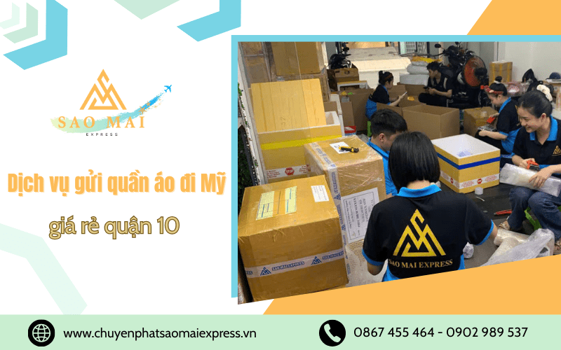 Gửi quần áo đi mỹ giá rẻ quận 10