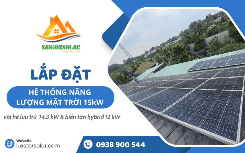 hệ thống năng lượng mặt trời 15kW