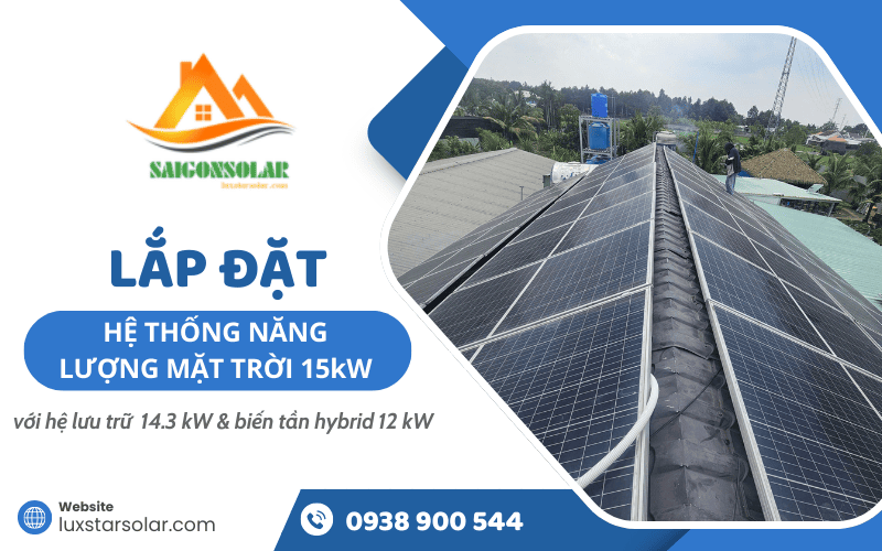 hệ thống năng lượng mặt trời 15kW