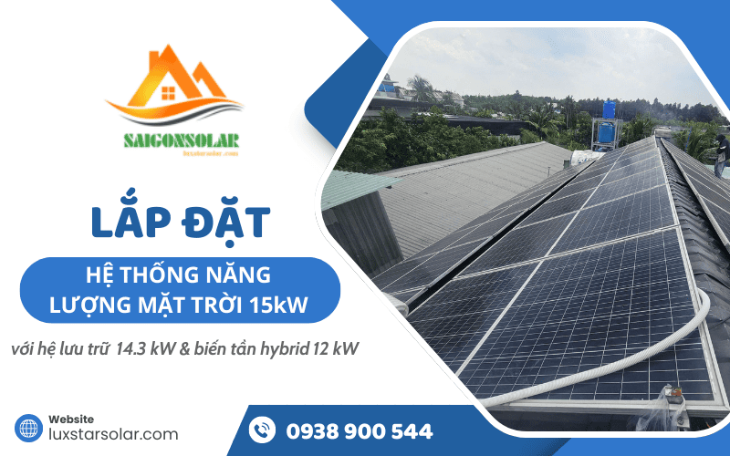 hệ thống năng lượng mặt trời 15kW