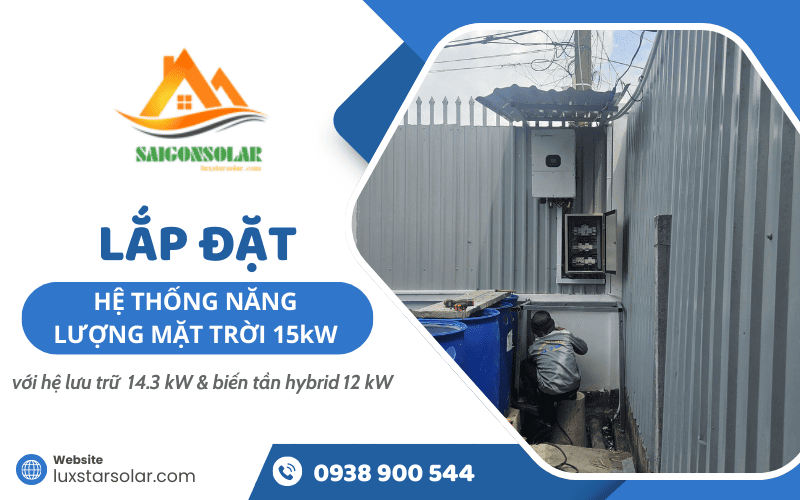 hệ thống năng lượng mặt trời 15kW