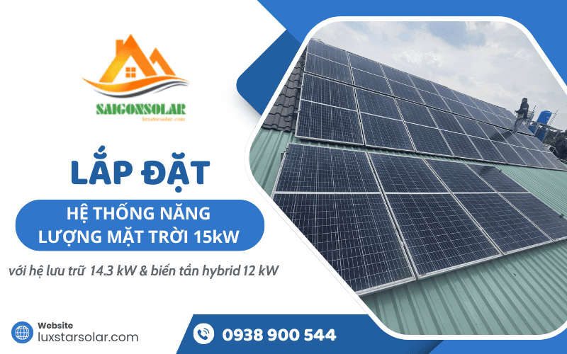 hệ thống năng lượng mặt trời 15kW
