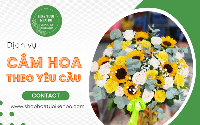 cắm hoa theo yêu cầu