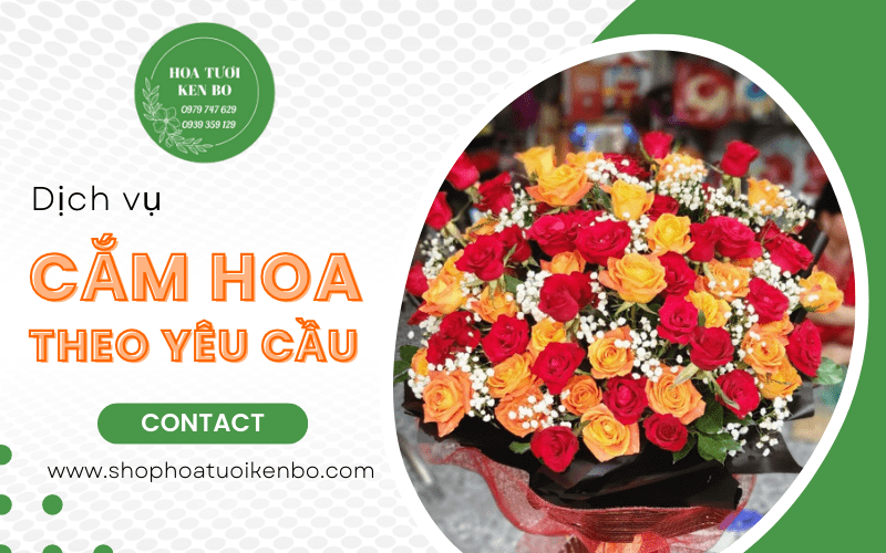 cắm hoa theo yêu cầu