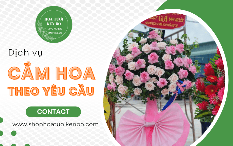 cắm hoa theo yêu cầu
