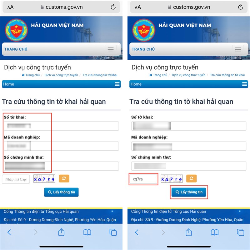 cách tra cứu tờ khai hải quan online