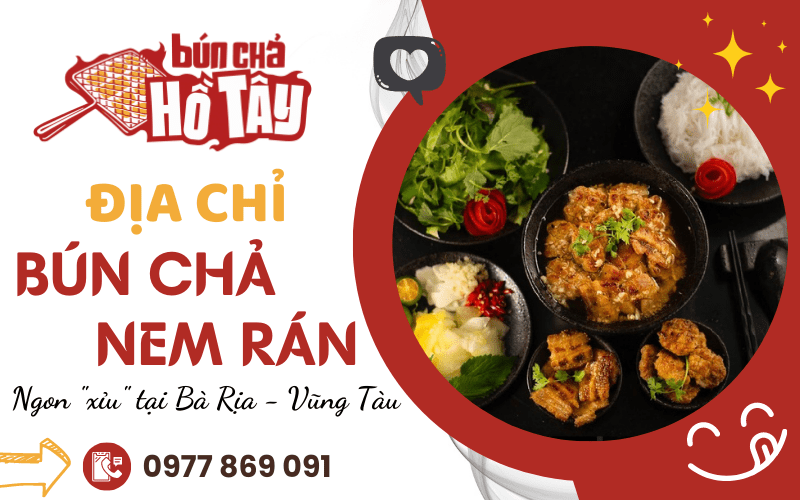 Bún chả nem rán ngon Bà Rịa