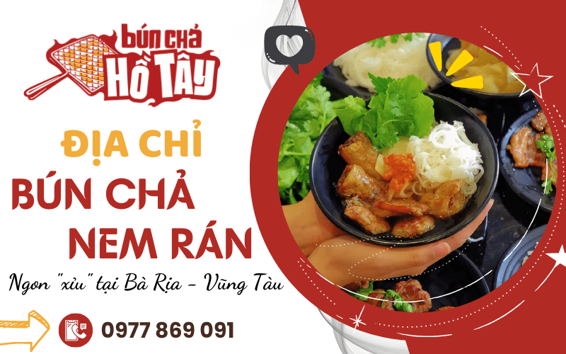 Bún chả nem rán ngon Bà Rịa