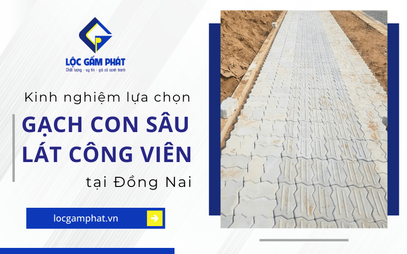 gạch con sâu lát công viên đồng nai